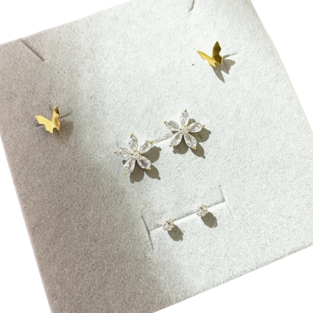 SET DE 3 MINI ARETES