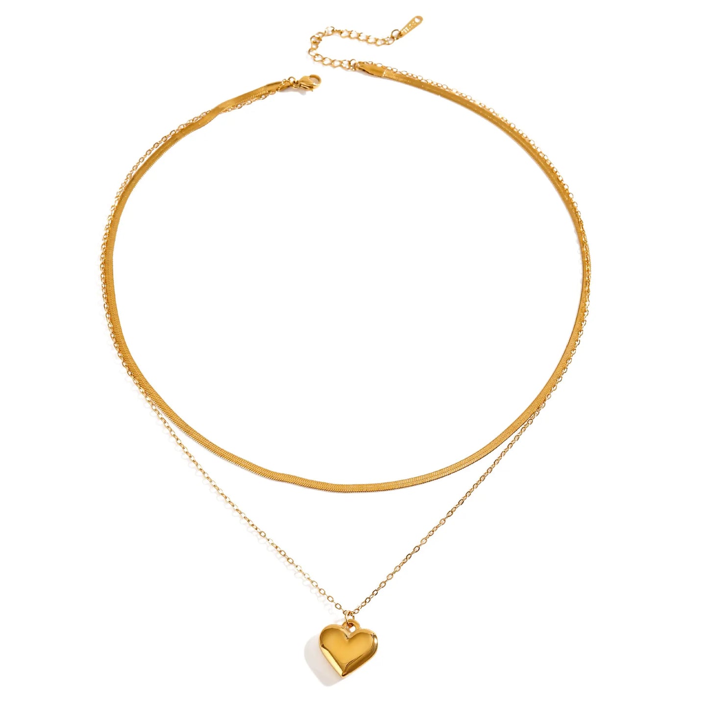 COLLAR 2 EN 1 DIJE CORAZON