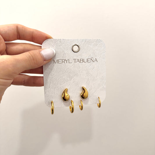 SET DE 3 PARES GOTA