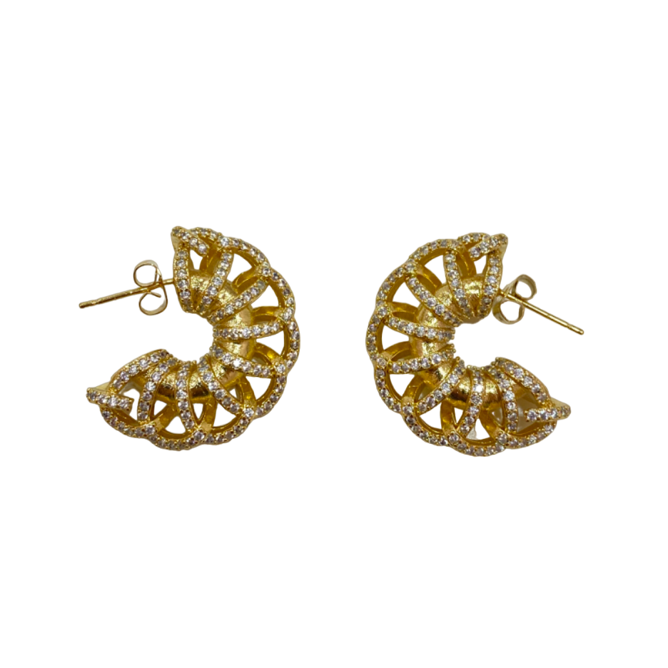 PAVE CHUNKY HOOP