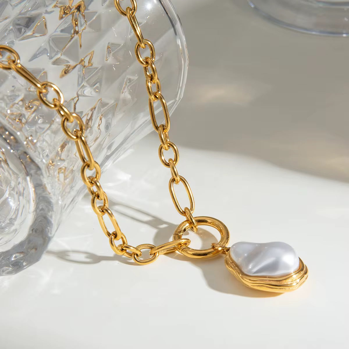 COLLAR PERLA ACRILICA