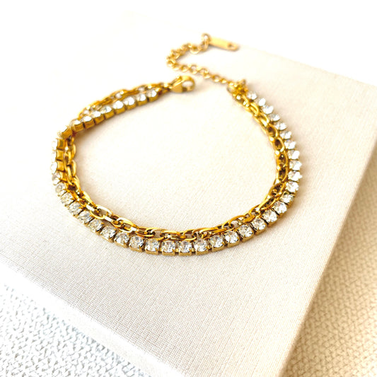 PULSERA DOBLE BRILLANTE