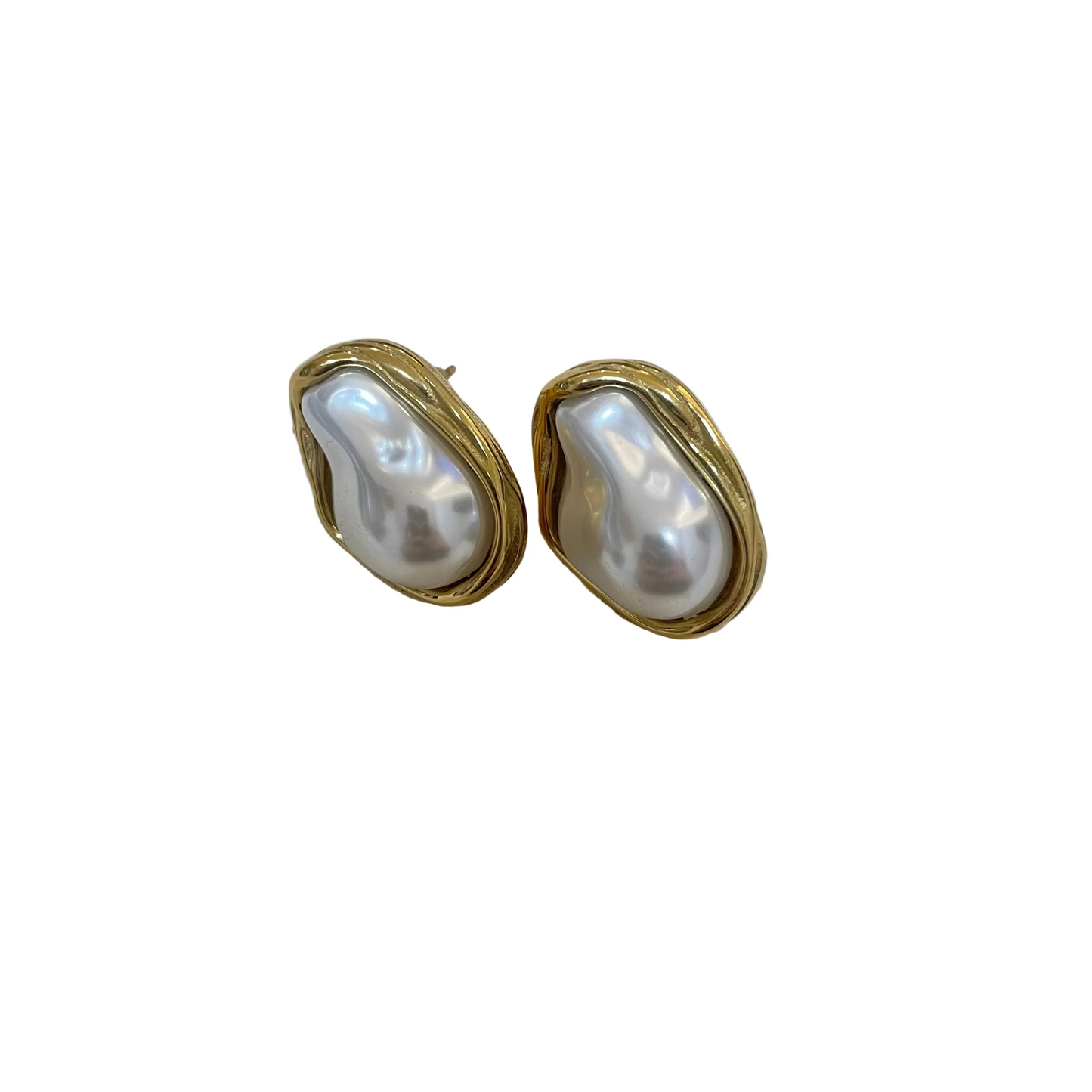 ARETES PERLA ACRILICA