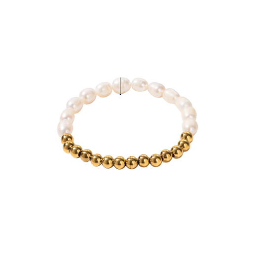 PULSERA PERLAS Y BALINES