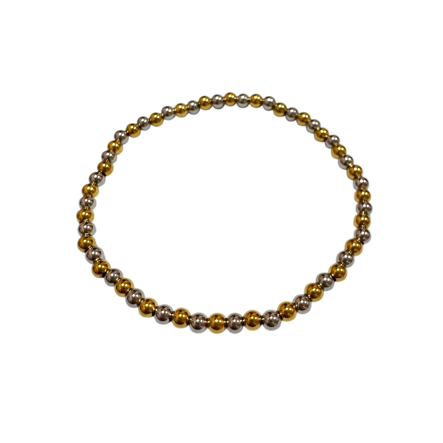 PULSERA BALINES DOBLE TONO