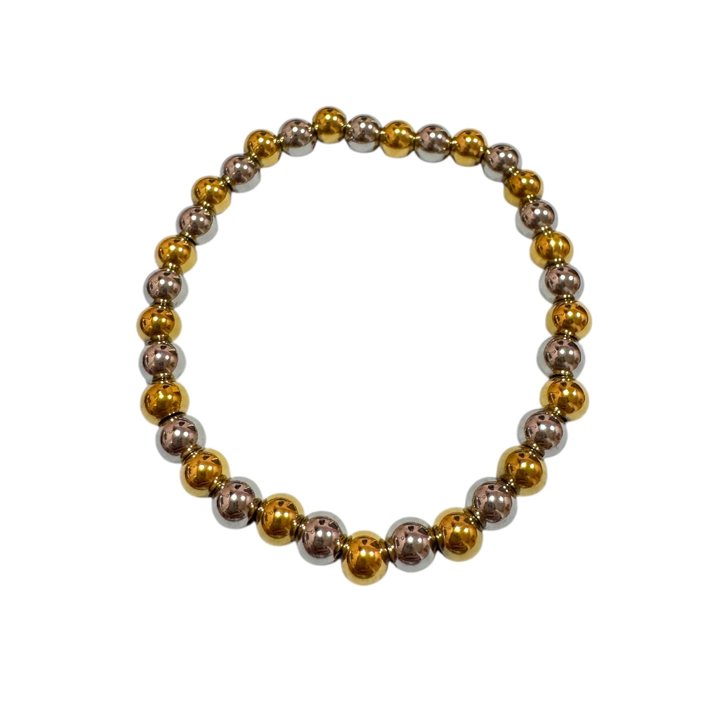 PULSERA BALINES DOBLE TONO