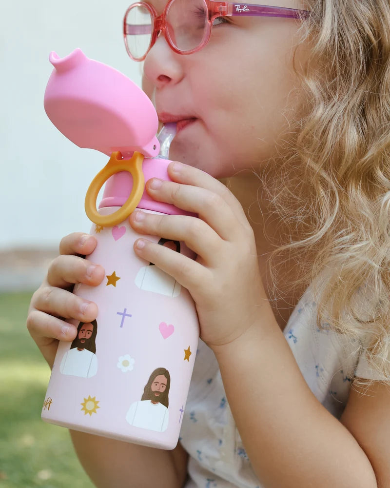 PINK JESUS WATER BOTTLE 13.5 OZ