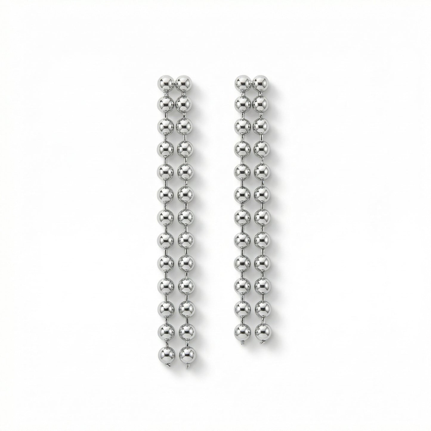 ARETES BOLITAS PLATEADAS