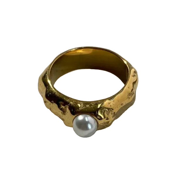 ANILLO IRREGULAR PERLADO