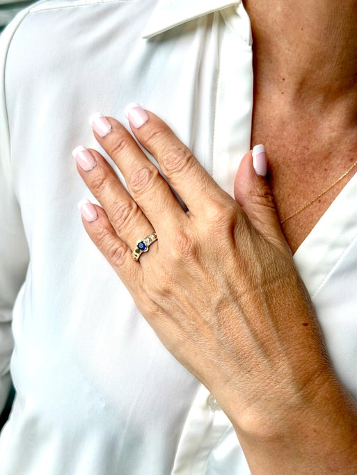 ANILLO ROSARIO ROYAL BLUE