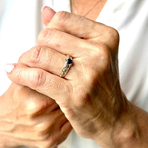 ANILLO ROSARIO ROYAL BLUE