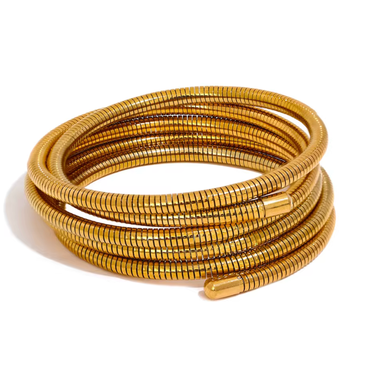 PULSERA ESPIRAL ACERO INOXIDABLE