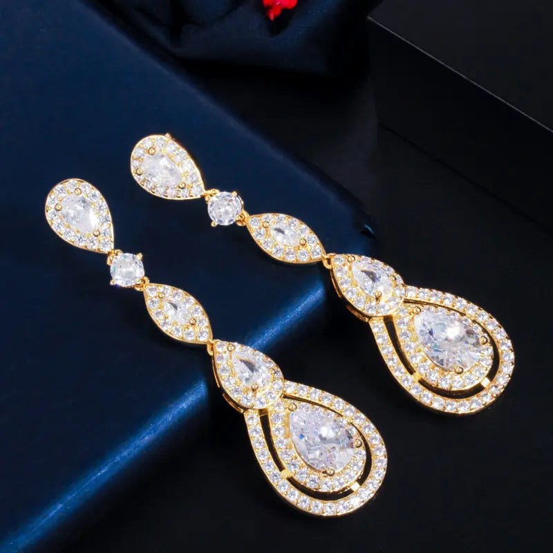 LUXURY DANGLE DROP EARRINGS