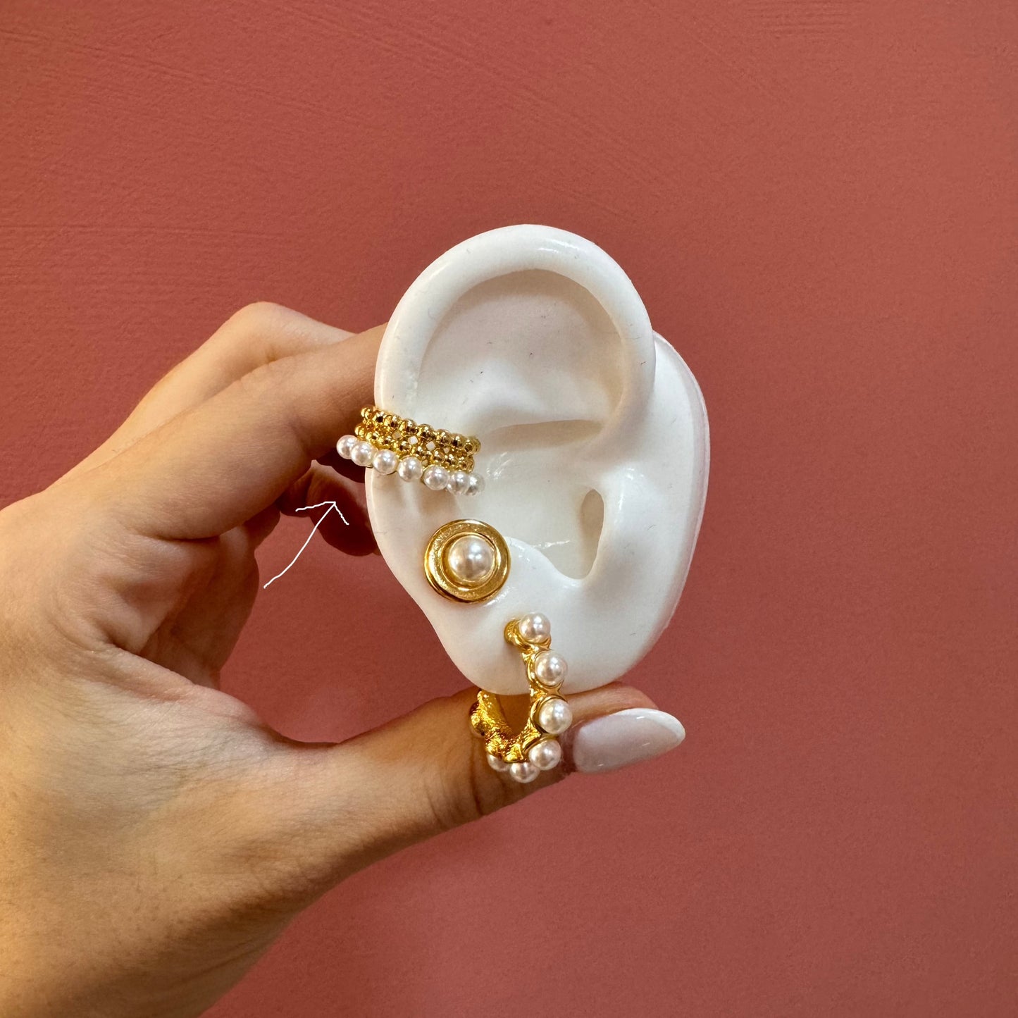 EARCUFF DE PERLA