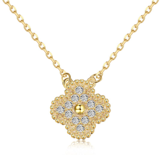 SINGLE TREBOL GOLD NECKLACE