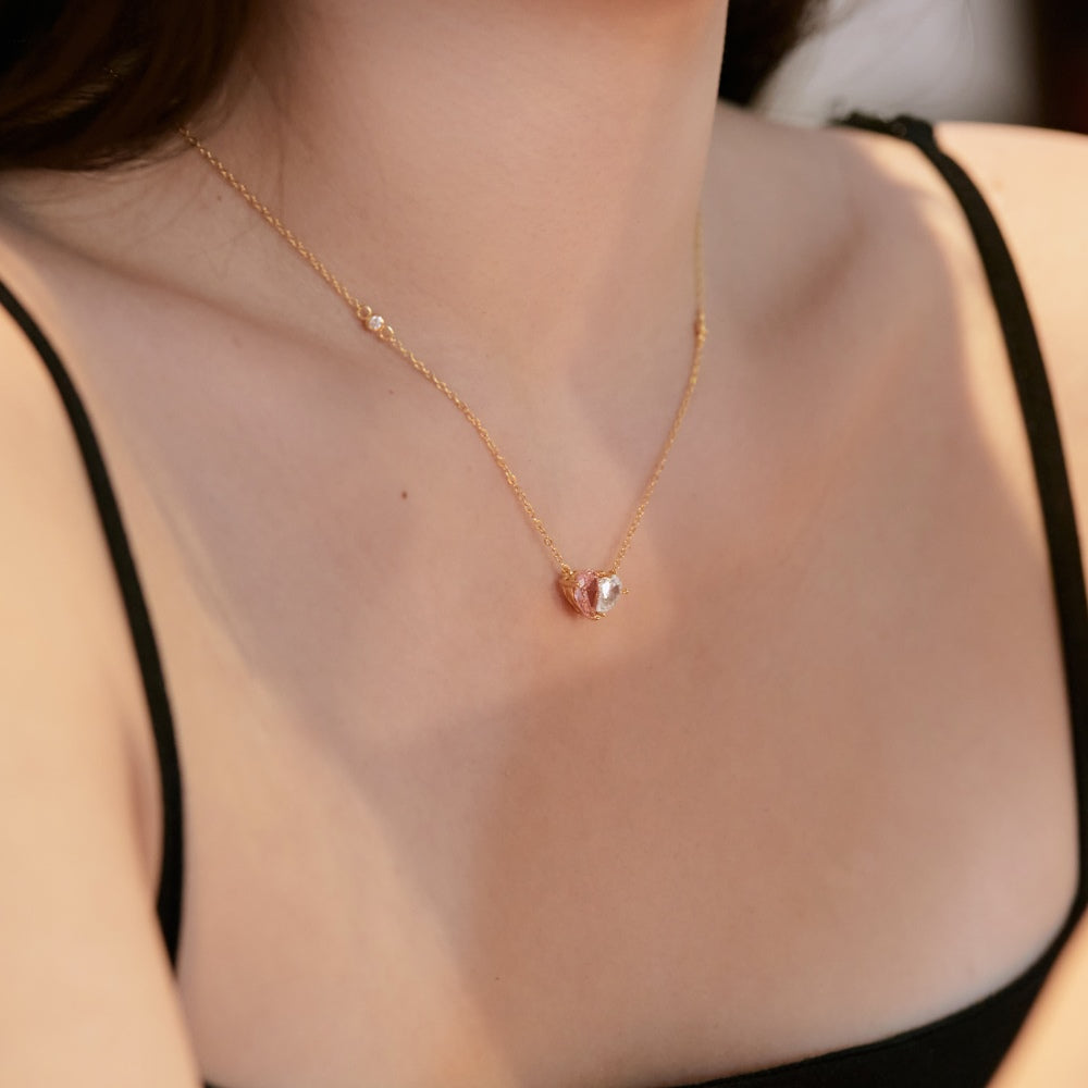 PINK ZIRCON NECKLACE