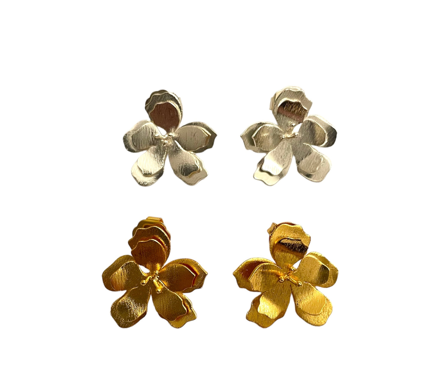 ARETES FLOR IRREGULAR