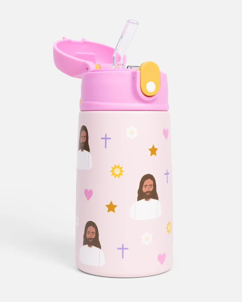 PINK JESUS WATER BOTTLE 13.5 OZ