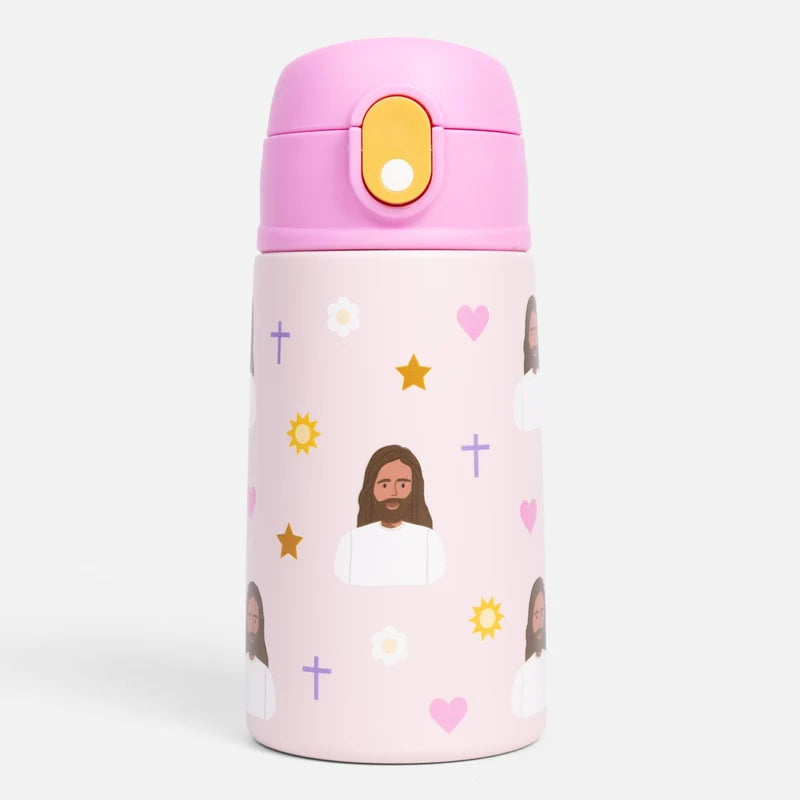 PINK JESUS WATER BOTTLE 13.5 OZ