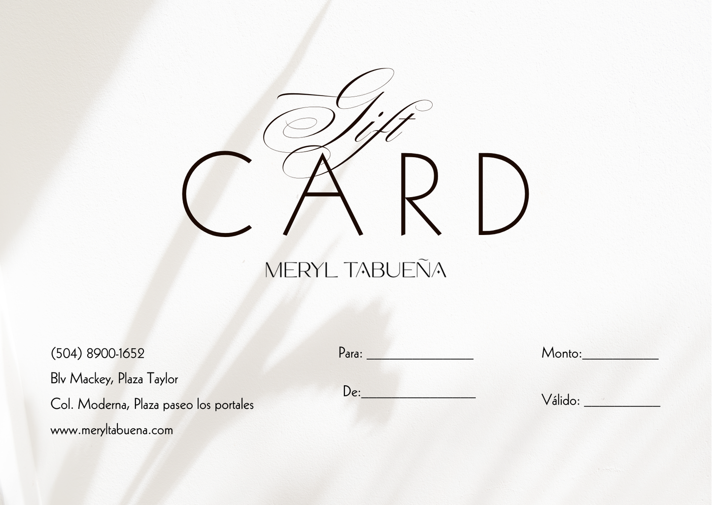 GIFT CARD