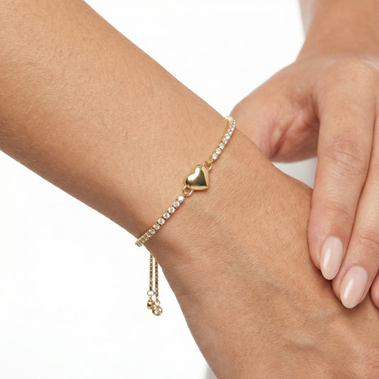 BRAZALETE CORAZON AJUSTABLE