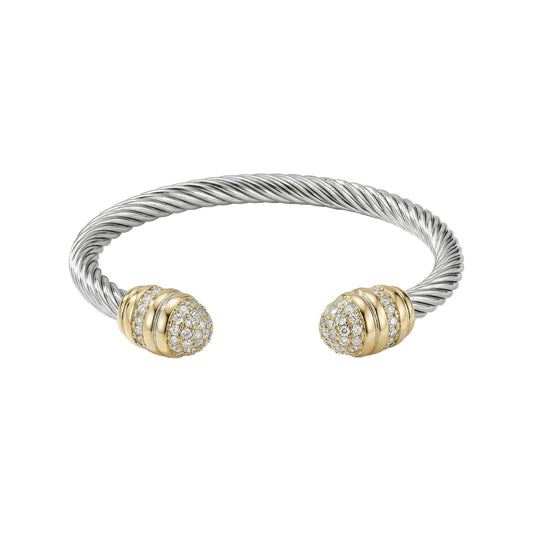 SILVER & GOLD BANGLE