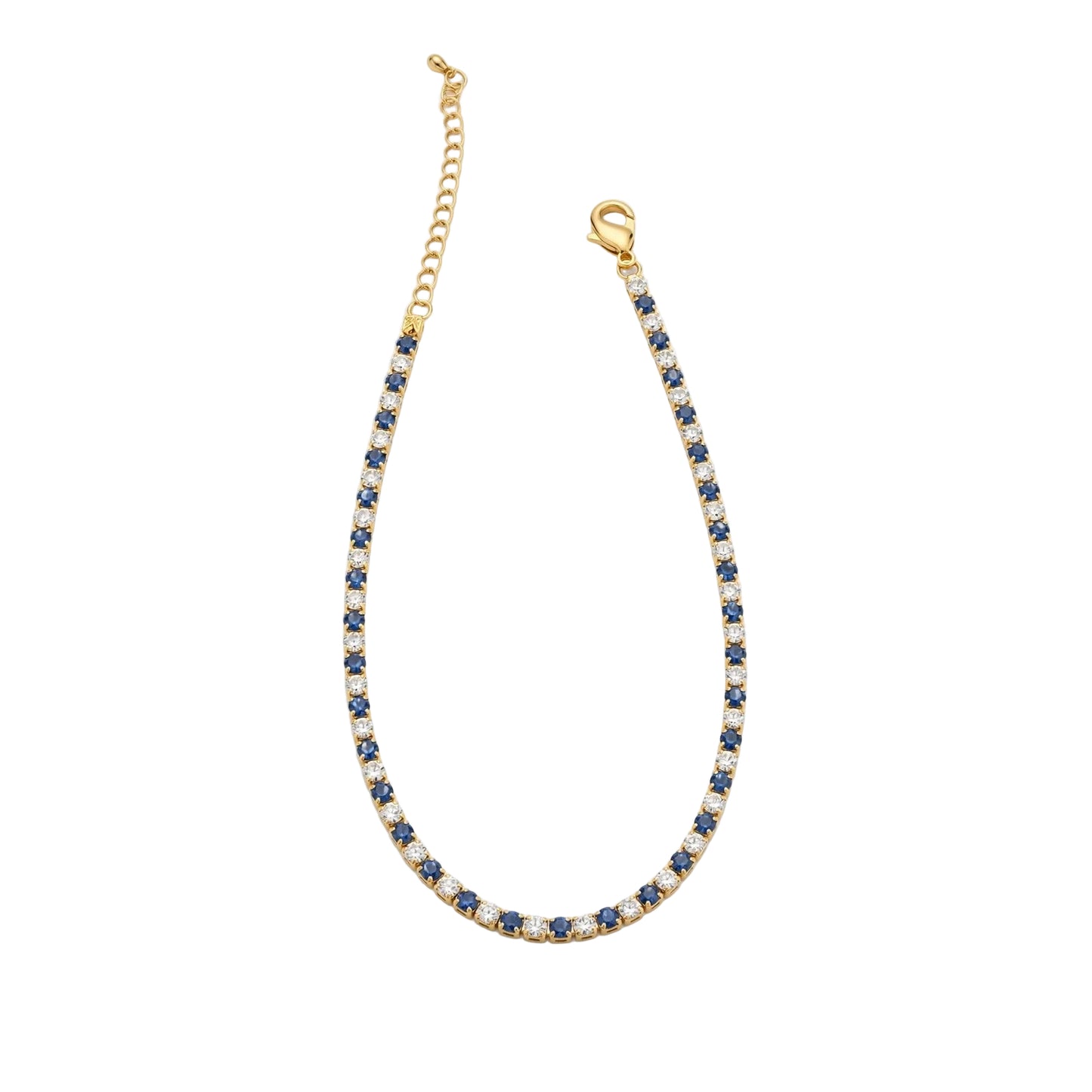 TENNIS NECKLACE BLUE