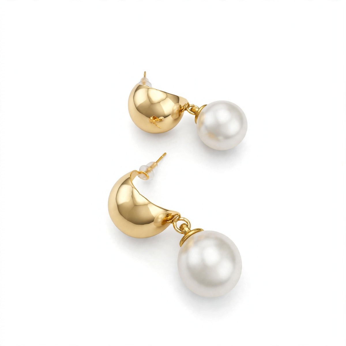 ARETES PERLA ACRILICA