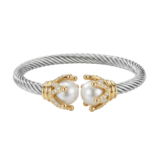 PULSERA DOBLE TONO