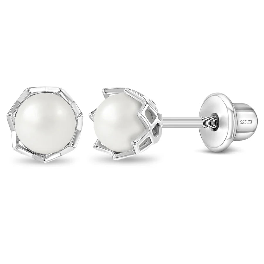 PEARL STUD PLATA 925