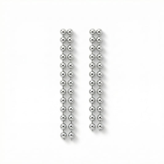 ARETES BOLITAS PLATEADAS