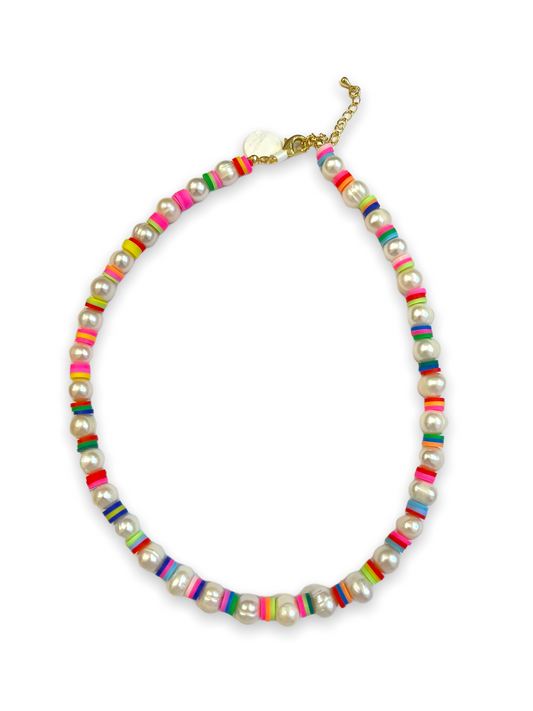 RAINBOW PEARL NECKLACE