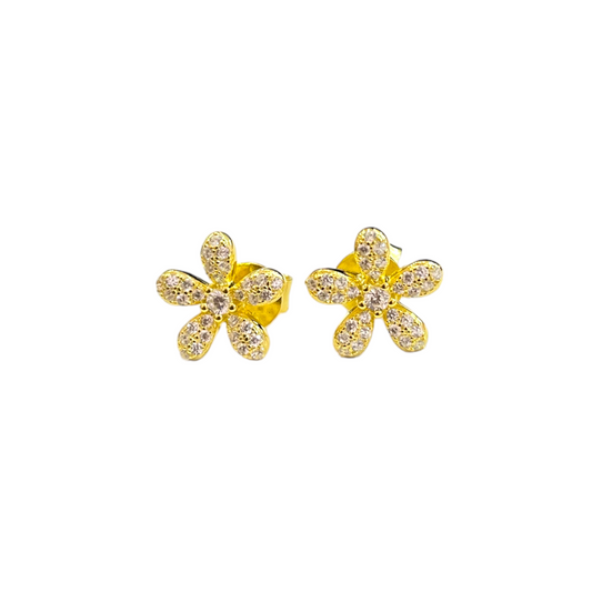 FLOWER GOLD STUD