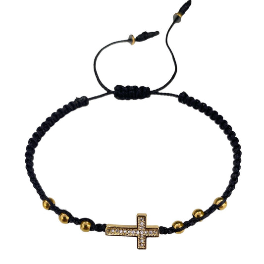 PULSERA HILO NEGRO CRUZ